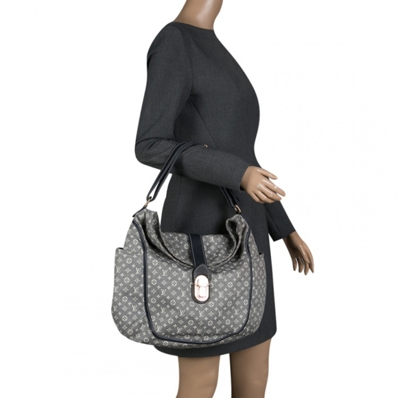 Authentic LOUIS VUITTON Encre Monogram Idylle Canvas Romance Bag - Picture 11 of 12